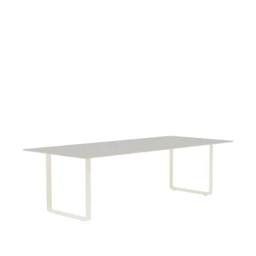 Τραπεζαρία 70/70 255x108 cm - Grey linoleum-Plywood-Sand - Muuto