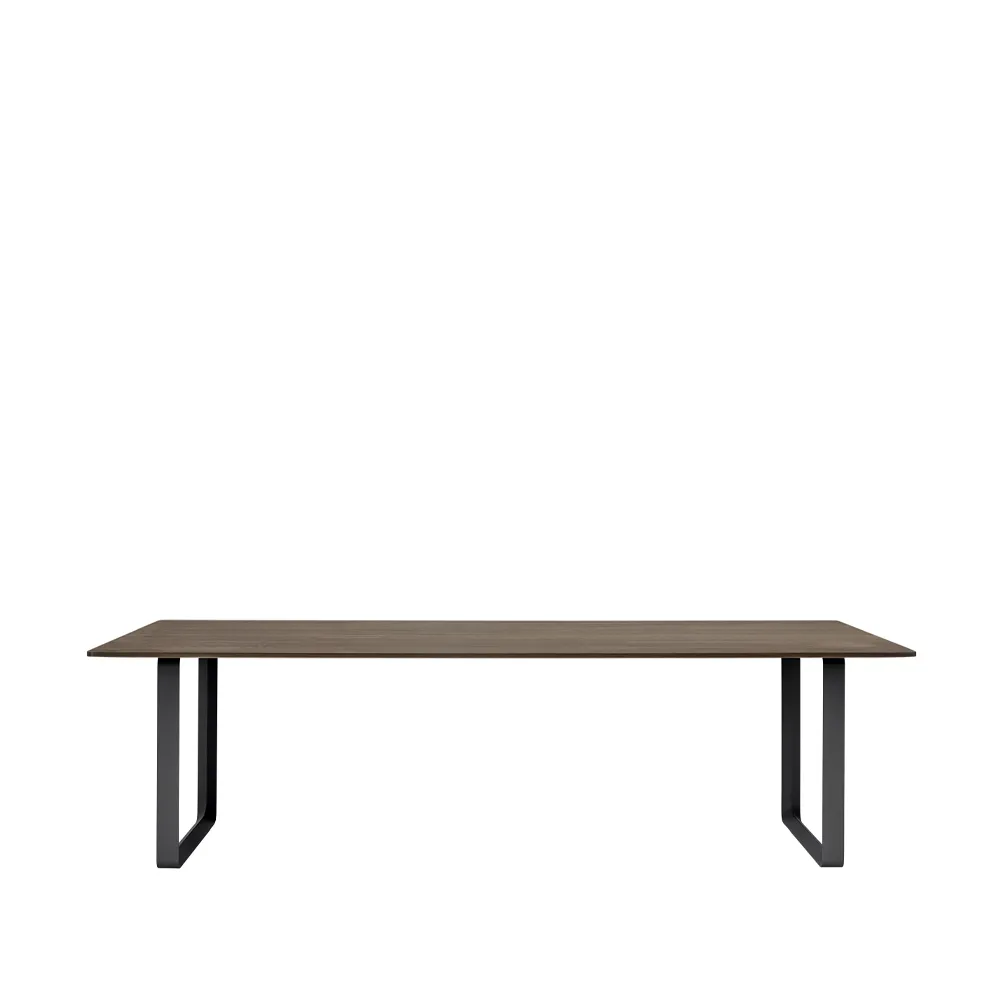 Τραπεζαρία 70/70 255x108 cm, Solid smoked oak-Black Muuto