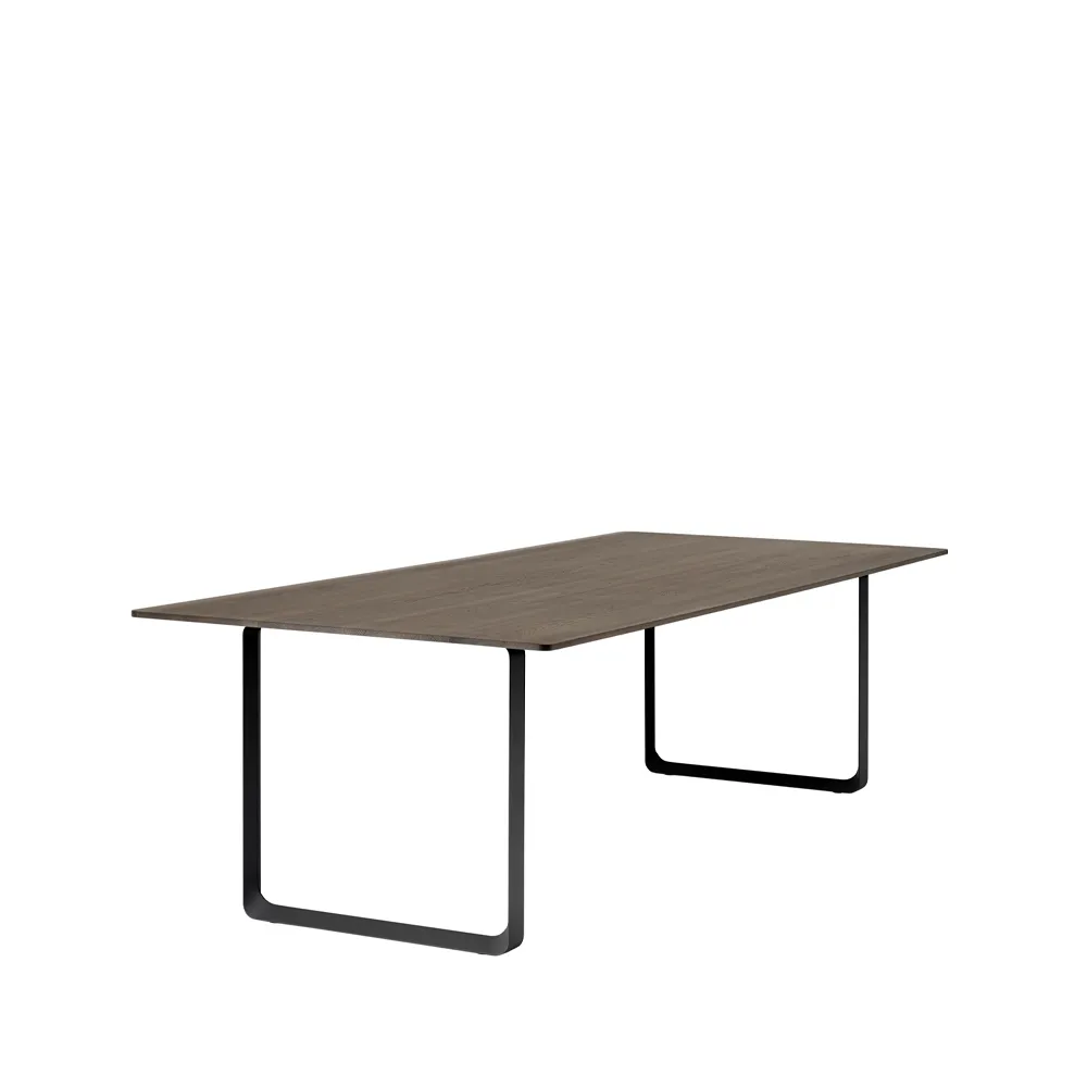 Τραπεζαρία 70/70 255x108 cm, Solid smoked oak-Black Muuto