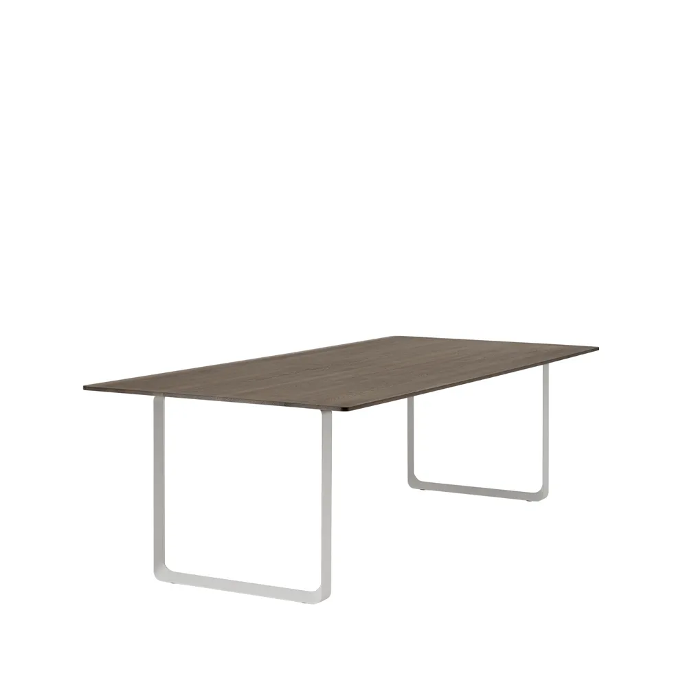 Τραπεζαρία 70/70 255x108 cm, Solid smoked oak-Grey Muuto