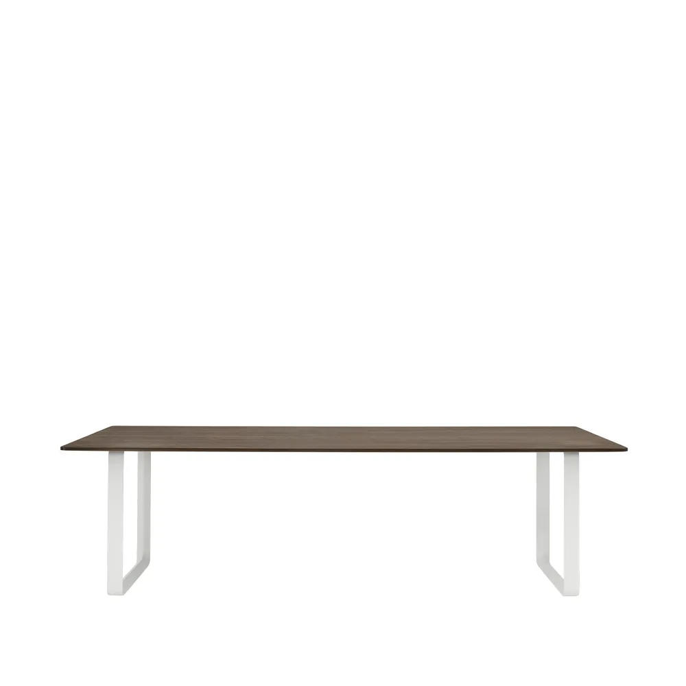 Τραπεζαρία 70/70 255x108 cm, Solid smoked oak-White Muuto