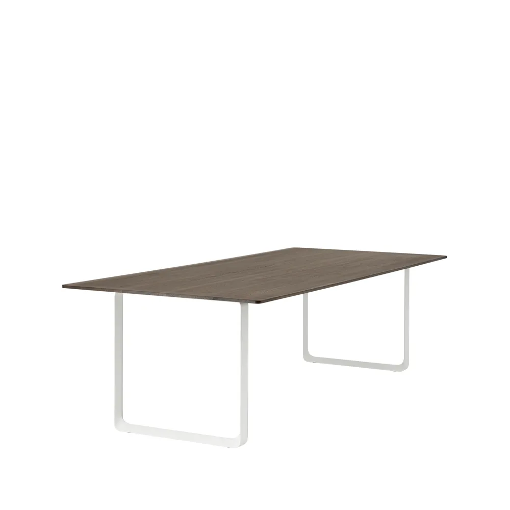 Τραπεζαρία 70/70 255x108 cm, Solid smoked oak-White Muuto