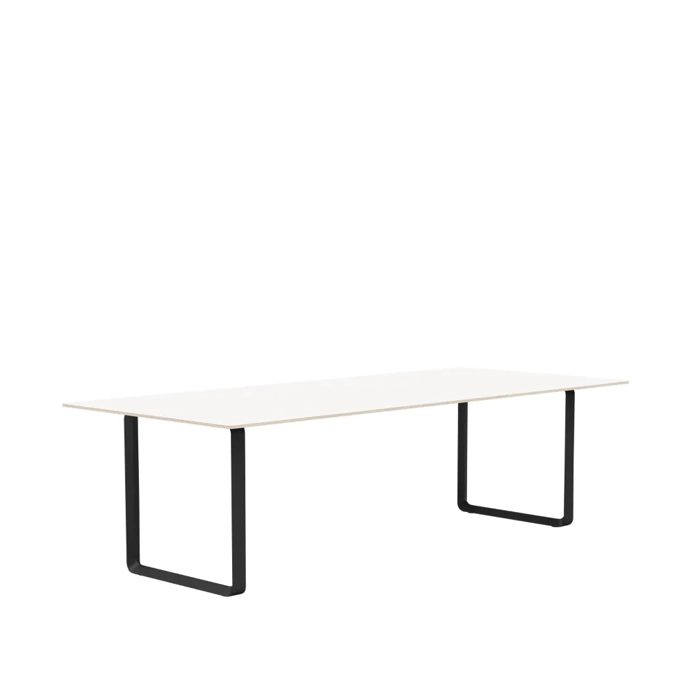 Τραπεζαρία 70/70 255x108 cm, White laminate-Plywood-Black Muuto