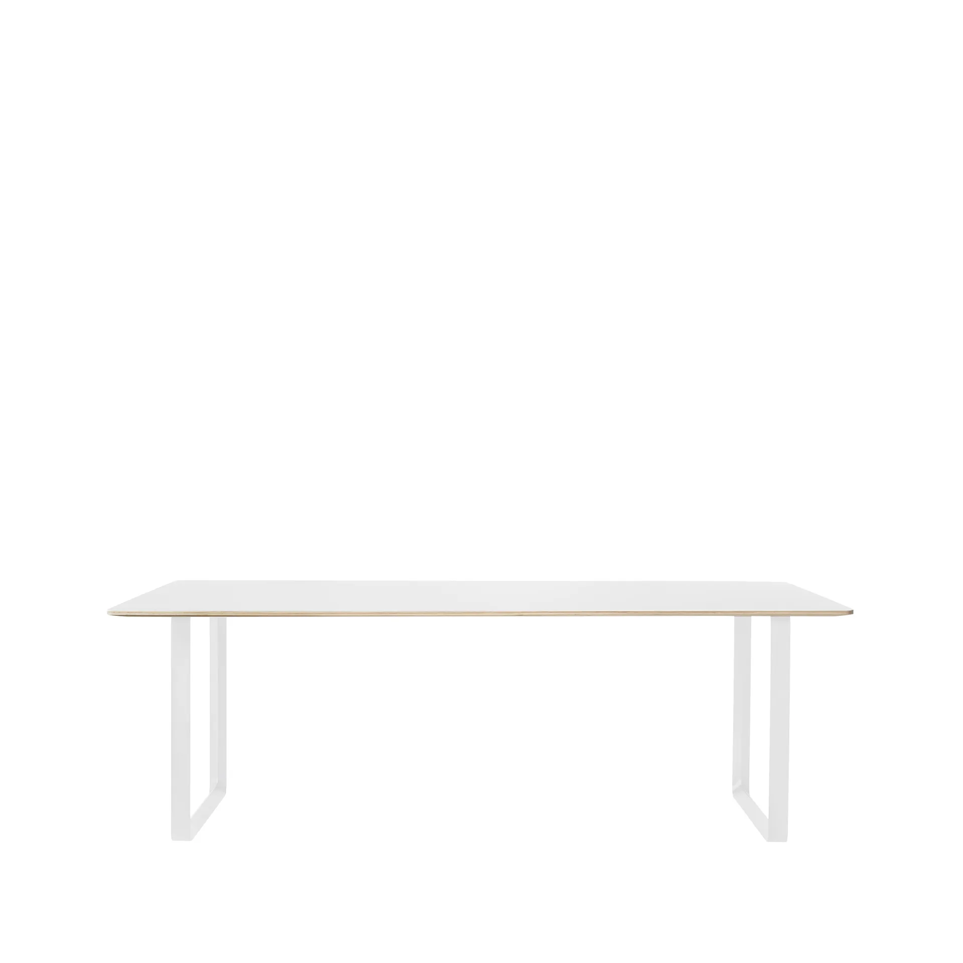 Τραπεζαρία 70/70 255x108 cm, White laminate-Plywood-White Muuto