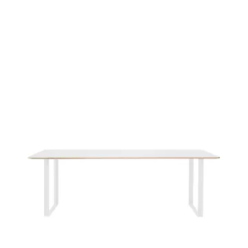 Τραπεζαρία 70/70 255x108 cm - White laminate-Plywood-White - Muuto