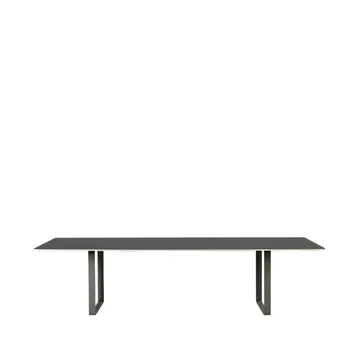 Τραπεζαρία 70/70 295x108 cm - Black linoleum-Plywood-Black - Muuto