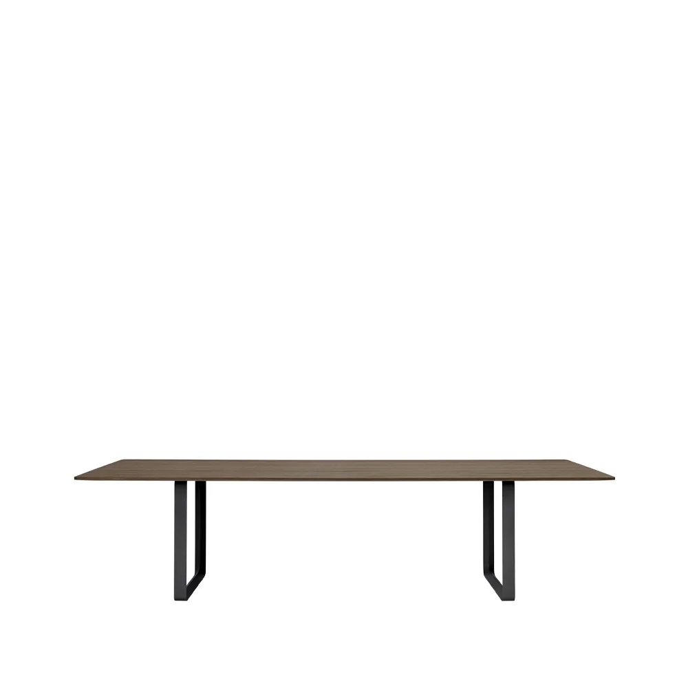 Τραπεζαρία 70/70 295x108 cm, Solid smoked oak-Black Muuto