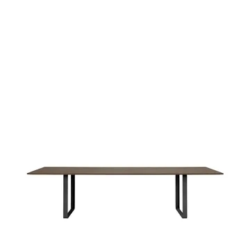 Τραπεζαρία 70/70 295x108 cm - Solid smoked oak-Black - Muuto