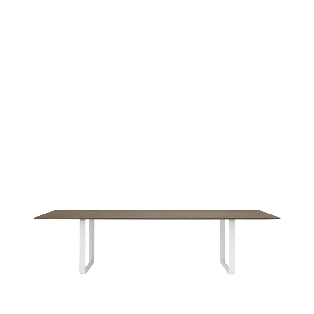 Τραπεζαρία 70/70 295x108 cm, Solid smoked oak-White Muuto