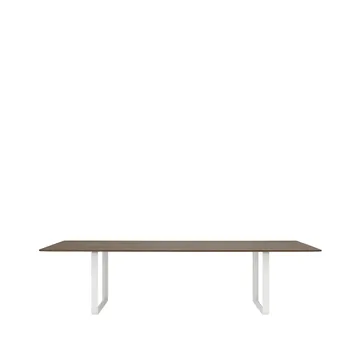 Τραπεζαρία 70/70 295x108 cm - Solid smoked oak-White - Muuto