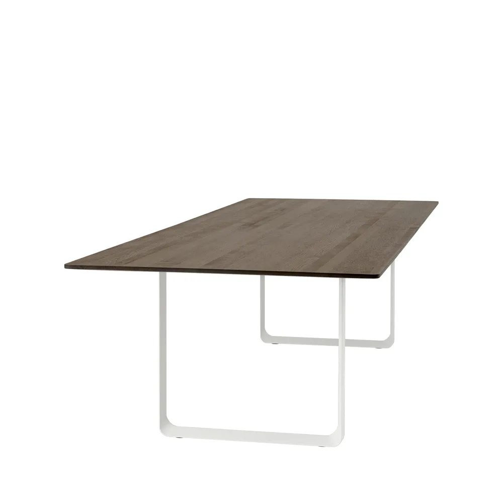 Τραπεζαρία 70/70 295x108 cm, Solid smoked oak-White Muuto