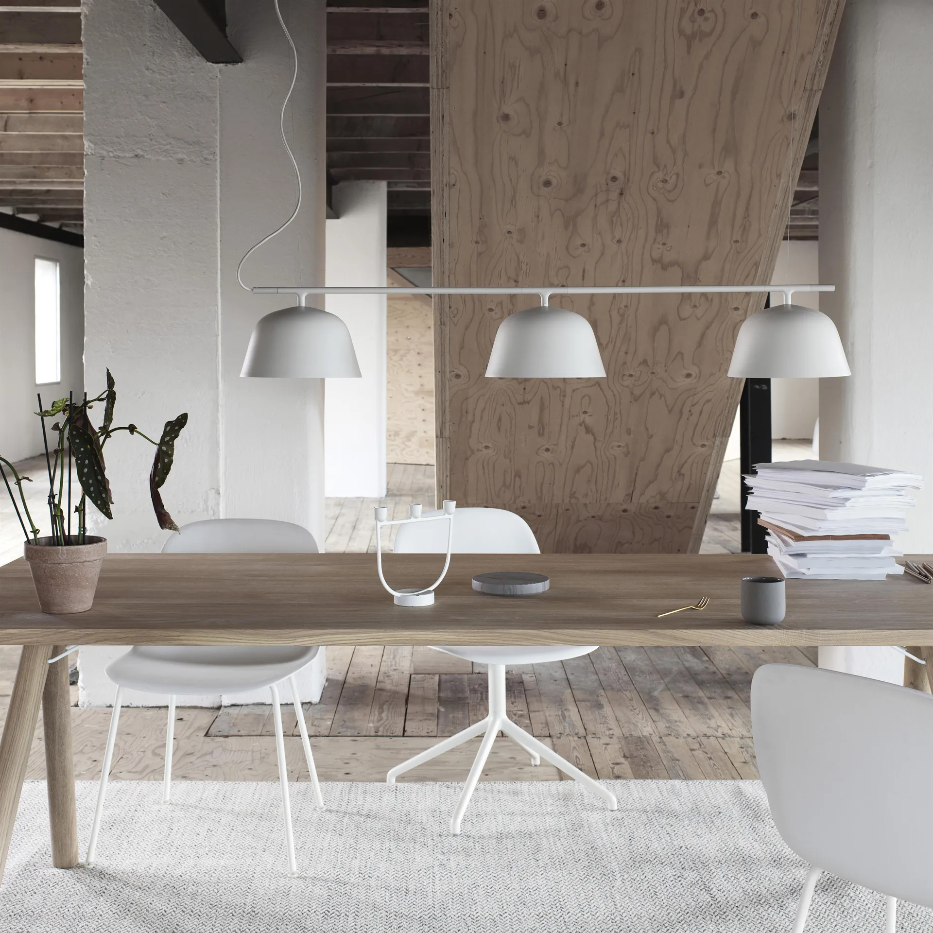 Ambit Rail φωτιστικό οροφής , λευκό Muuto