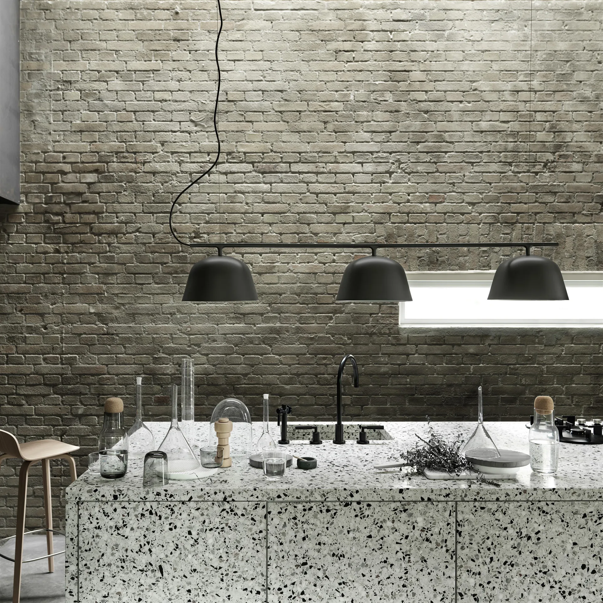 Ambit Rail φωτιστικό οροφής , μαύρο Muuto