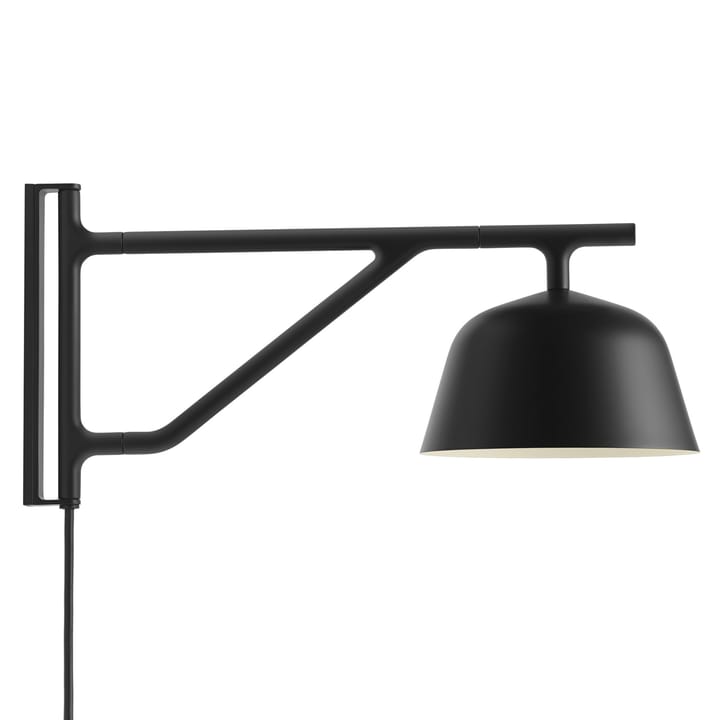 Ambit φωτιστικό τοίχου, μαύρο Muuto