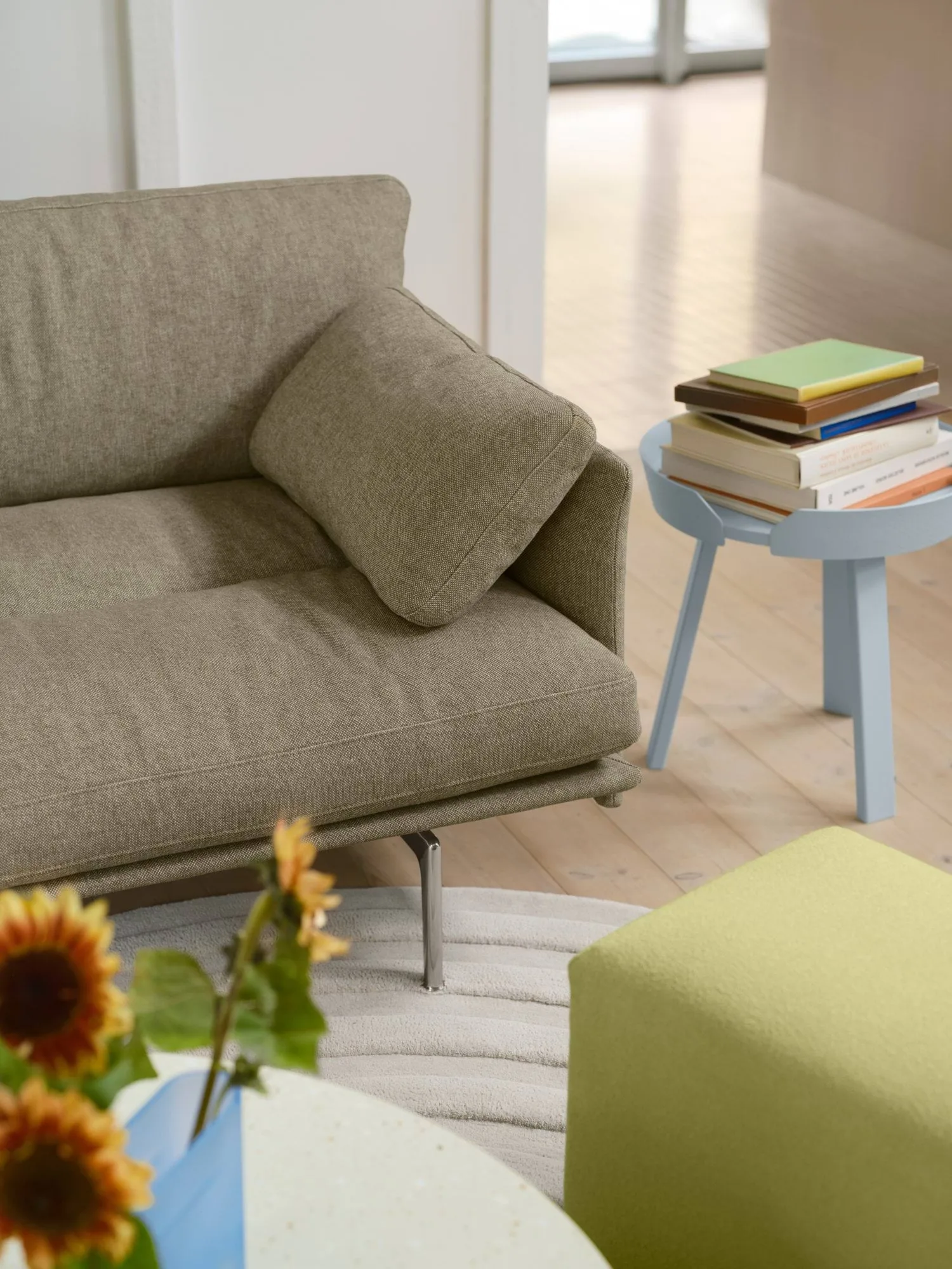 Around τραπέζι μικρό, Γαλάζιο Muuto