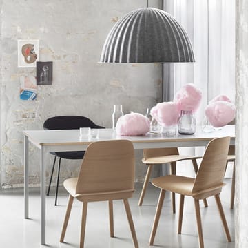 Basic τραπεζαρία - Μαύρο. άκρη κόντρα πλακέ. 190x85cm - Muuto