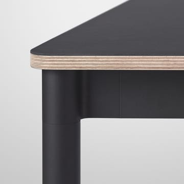 Basic τραπεζαρία - Μαύρο. άκρη κόντρα πλακέ. 190x85cm - Muuto