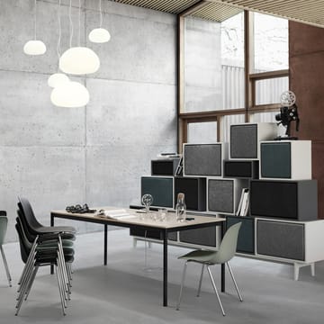 Basic τραπεζαρία - Μαύρο. άκρη κόντρα πλακέ. 190x85cm - Muuto