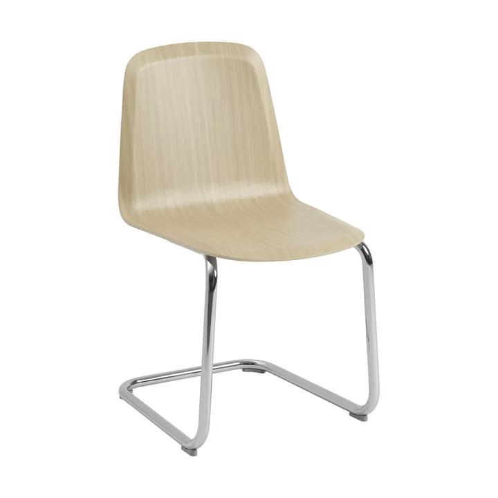 Brink Chair Cantilever Base καρέκλα - Δρυς-χρώμιο - Muuto