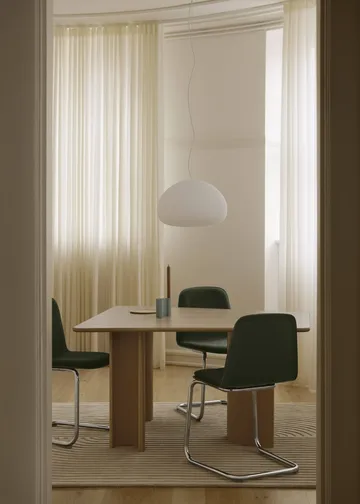 Brink Chair Cantilever Base καρέκλα - Δρυς-χρώμιο - Muuto