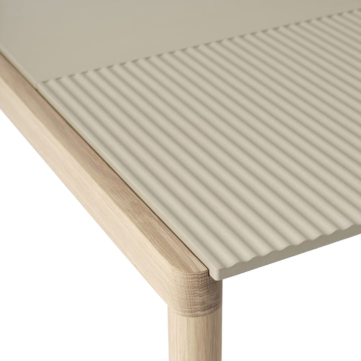 Couple 1 Plain-1 Wavy τραπέζι σαλονιού 80x84x40 cm, Sand-oak Muuto