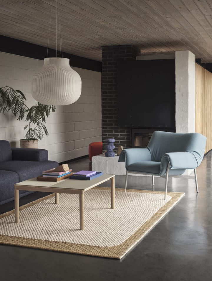 Couple 1 Plain-1 Wavy τραπέζι σαλονιού 80x84x40 cm, Sand-oak Muuto