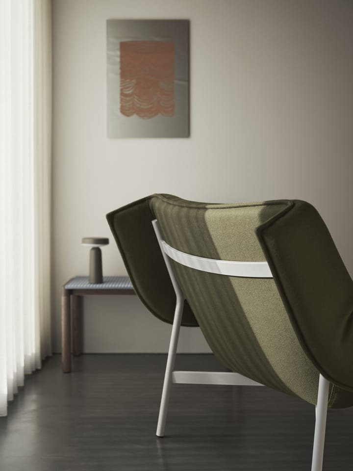 Couple 1 Wavy Τραπεζάκι σαλονιού 40x84x40 cm, Pale blue-dark oiled oak Muuto