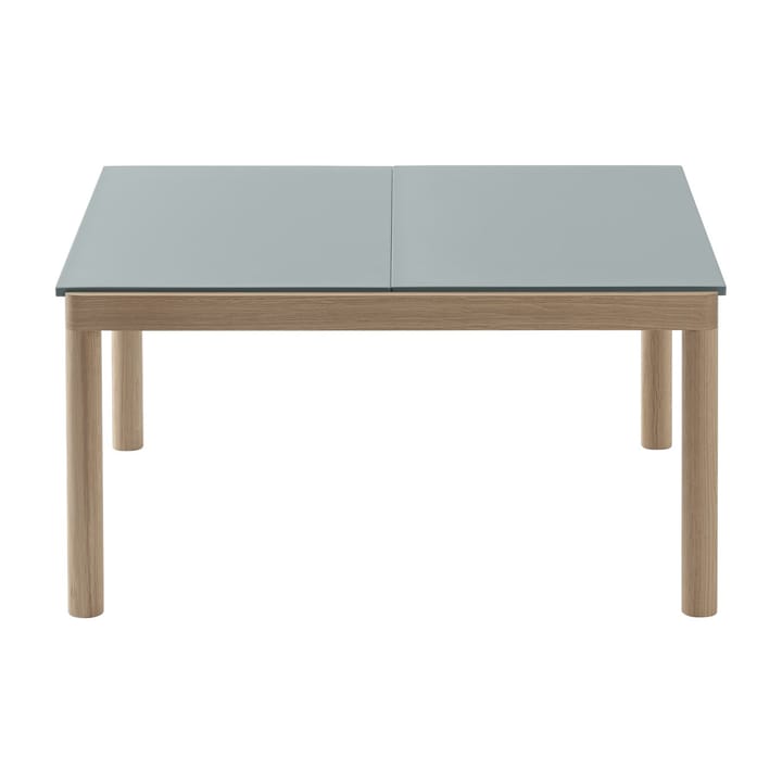 Couple 2 Plain τραπέζι σαλονιού 80x84x40 cm, Pale blue-oak Muuto
