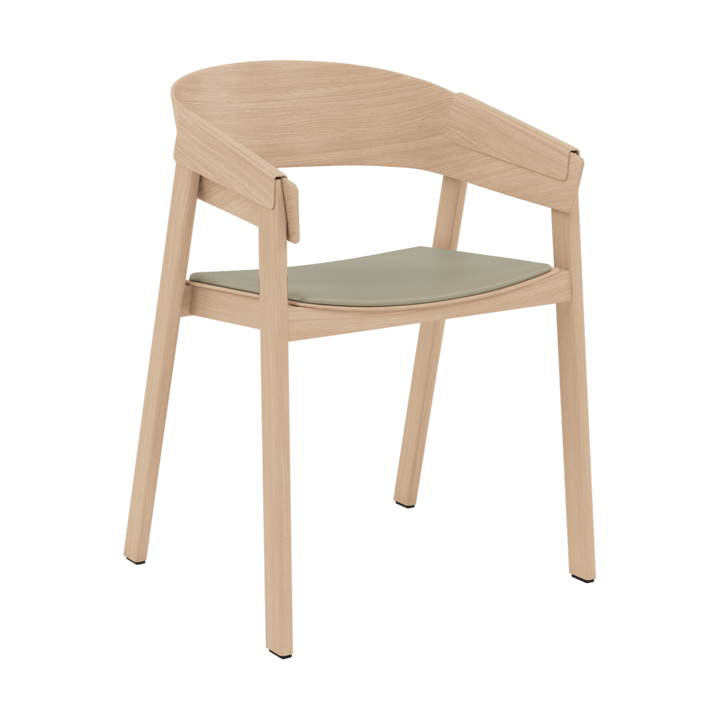 Cover Πολυθρόνα δερμάτινο κάθισμά - Refine leather stone-oak - Muuto