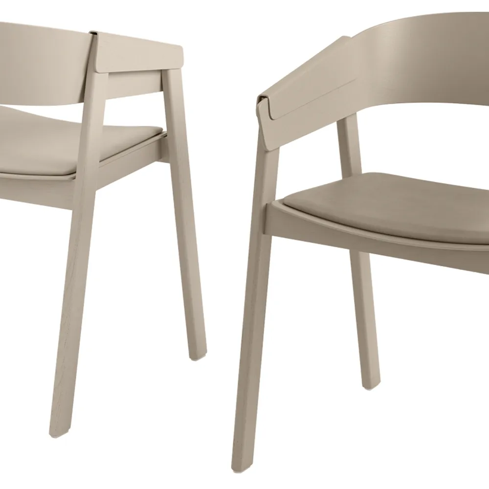 Cover καρέκλα με ταπετσαρισμένο κάθισμα, Remix 183-black Muuto