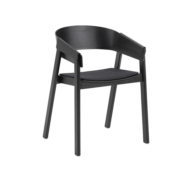 Cover καρέκλα με ταπετσαρισμένο κάθισμα - Remix 183-Black - Muuto