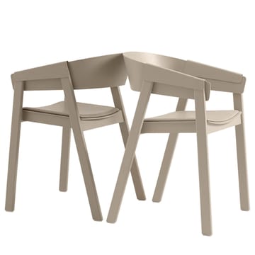 Cover καρέκλα με ταπετσαρισμένο κάθισμα - Remix 252-oak - Muuto