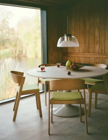 Cover Side Chair leather - κονιάκ-δρυς - Muuto
