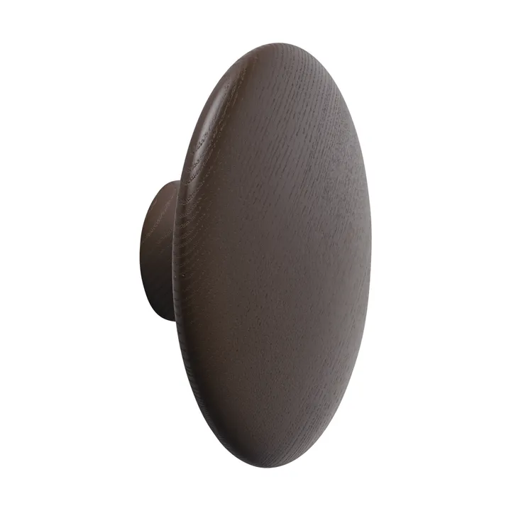 Dots Wood κρεμάστρα - Brown red, Ø13 εκ. - Muuto