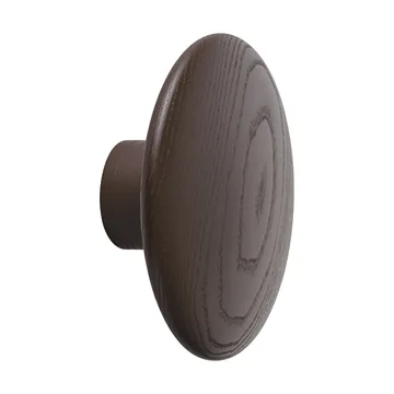 Dots Wood κρεμάστρα - Brown red, Ø9 εκ. - Muuto