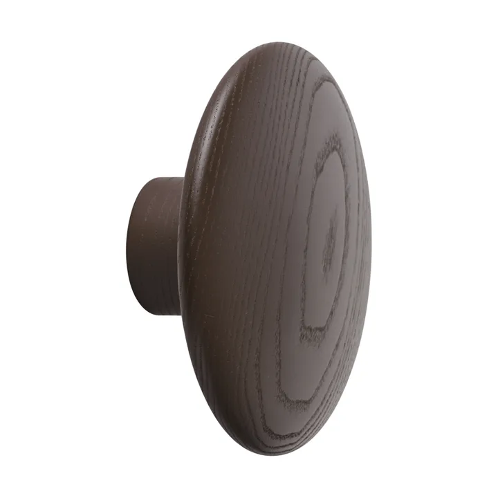 Dots Wood κρεμάστρα - Brown red, Ø9 εκ. - Muuto