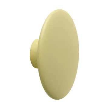 Dots Wood κρεμάστρα - Yellow-beige, Ø13 εκ. - Muuto