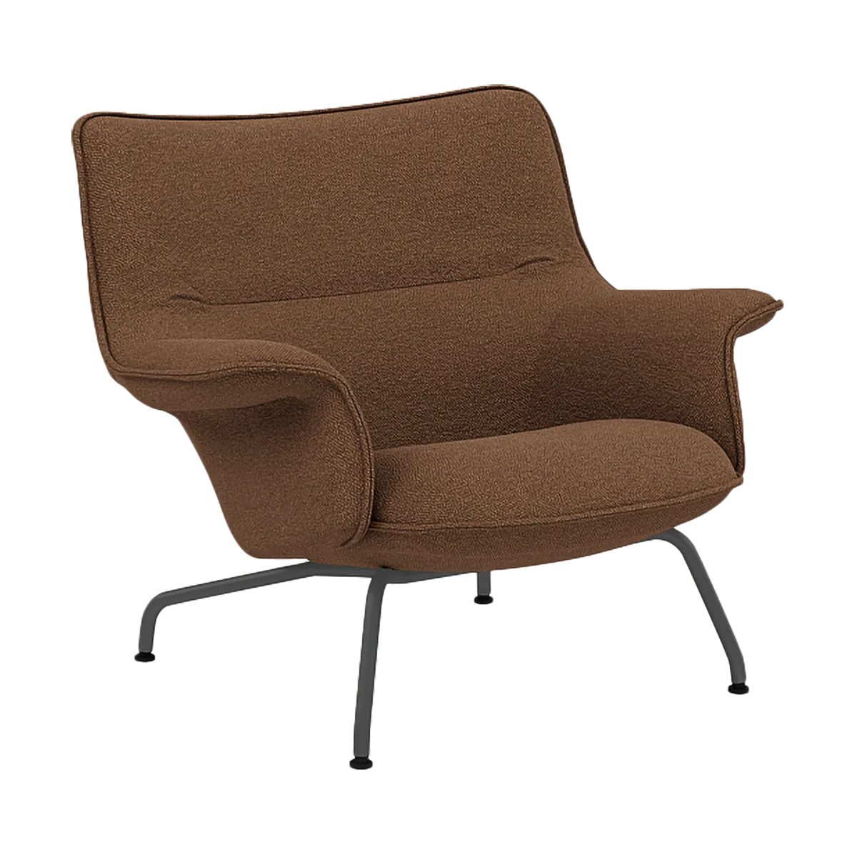 Πολυθρόνα Doze χαμηλή, Hearth 4-anthracite/black Muuto