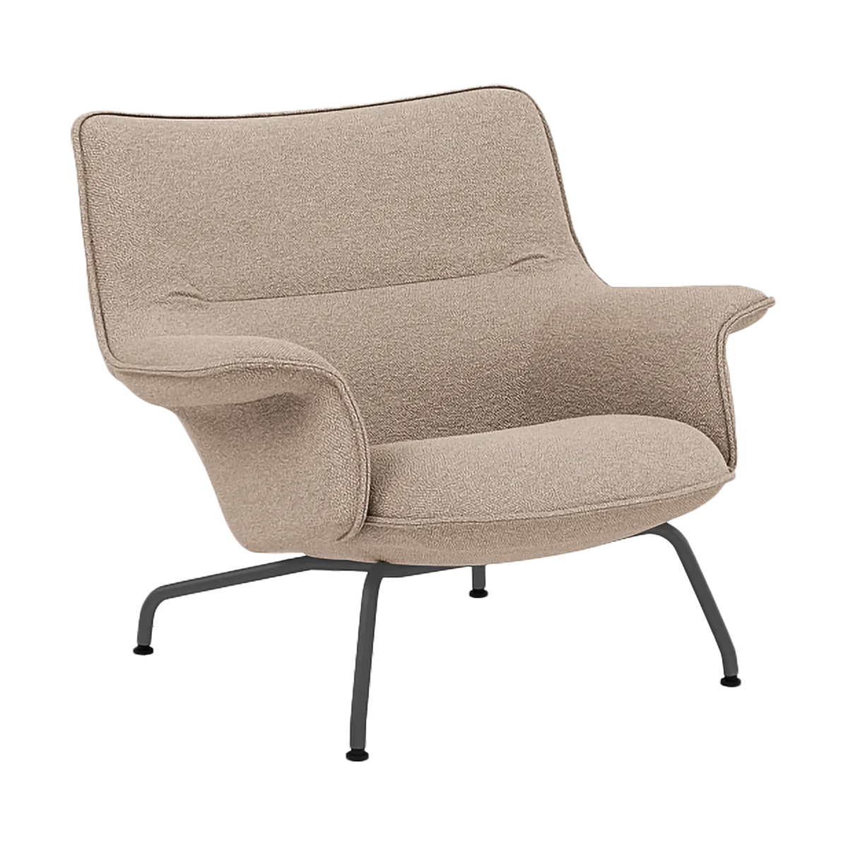 Πολυθρόνα Doze χαμηλή, Hearth 6 Anthracite/black Muuto