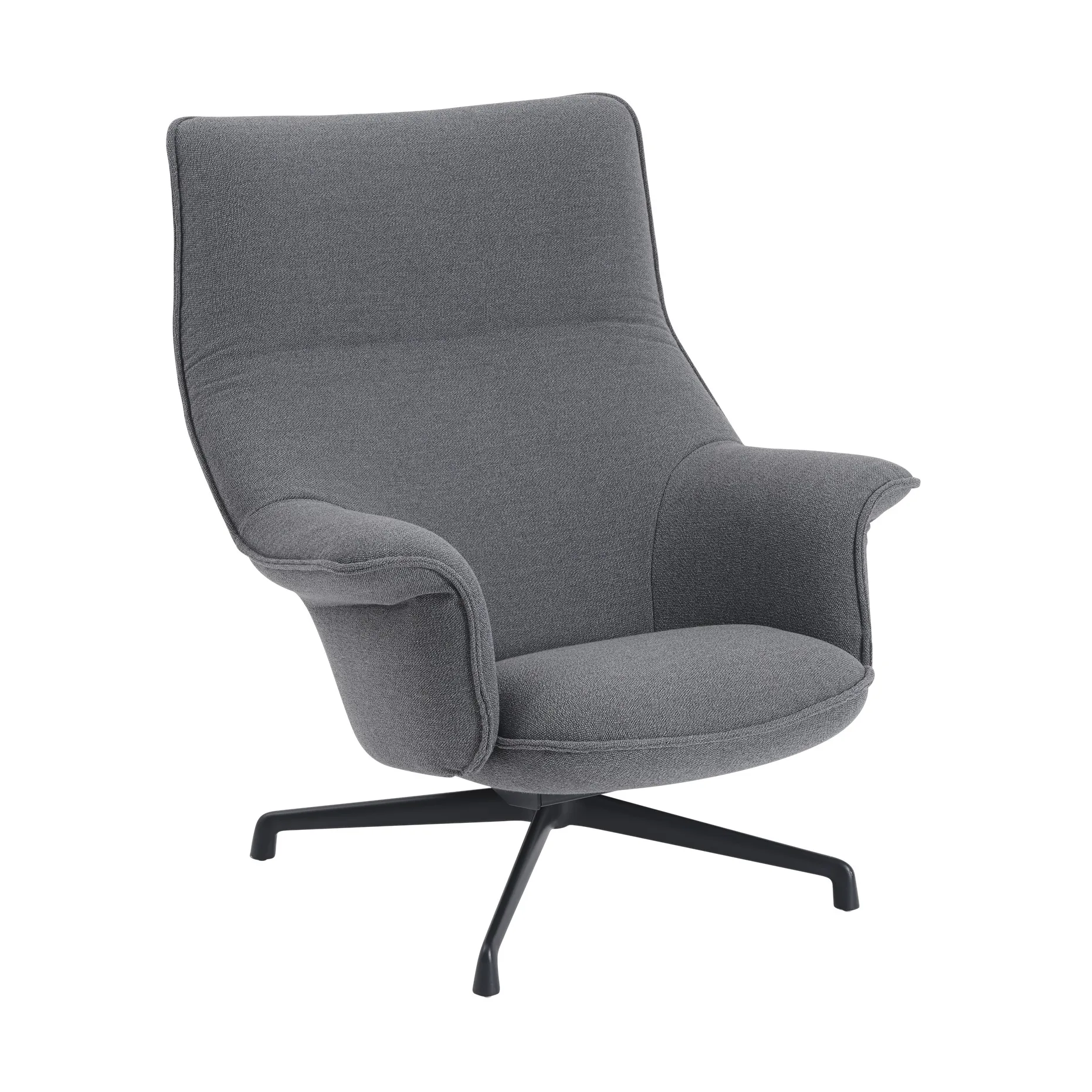 Doze πολυθρόνα swivel base, Ocean 80-anthracite black Muuto