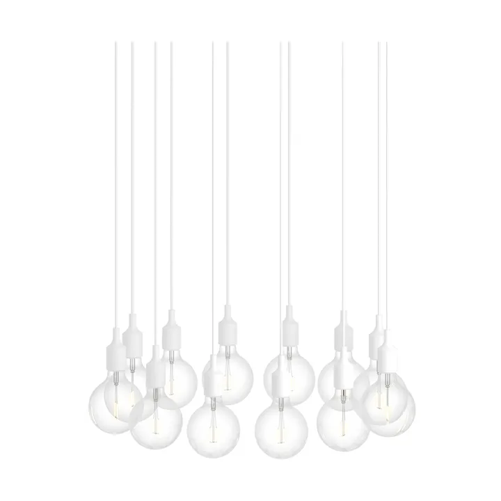 E27 Pendant Cluster 12 κρεμαστό φωτιστικό - Λευκό - Muuto