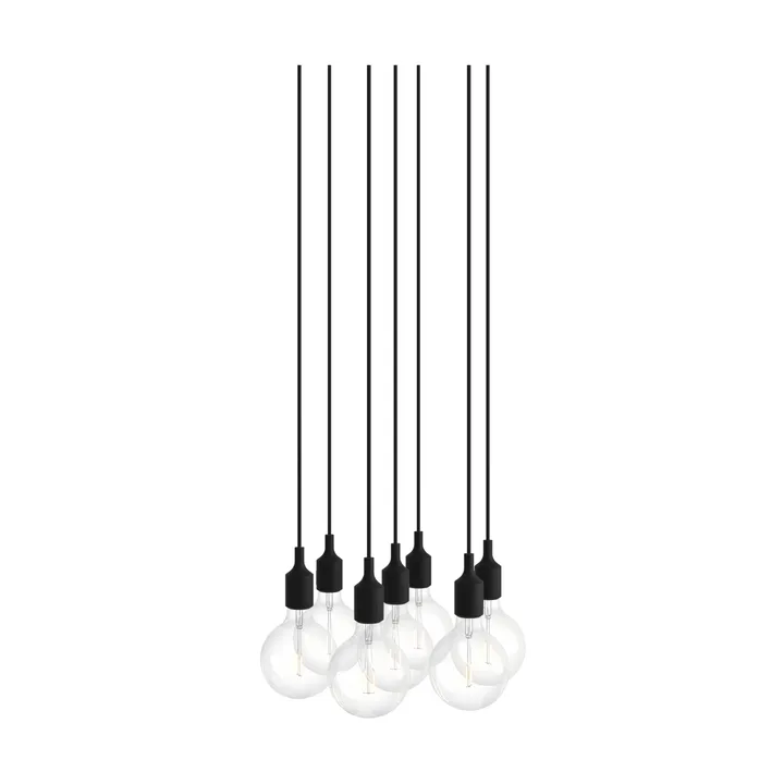 E27 Pendant Cluster 7 κρεμαστό φωτιστικό - Black - Muuto