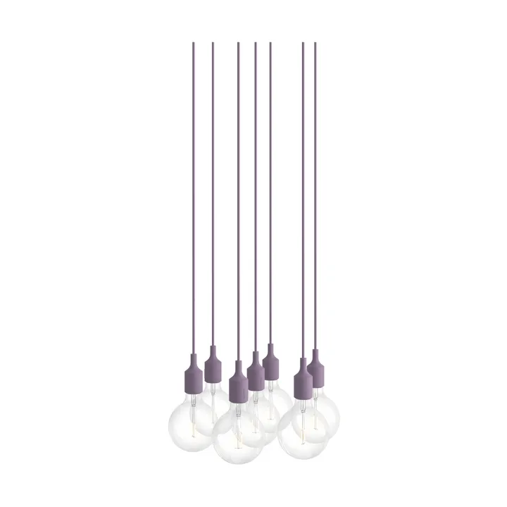 E27 Pendant Cluster 7 κρεμαστό φωτιστικό - Dusty lilac - Muuto