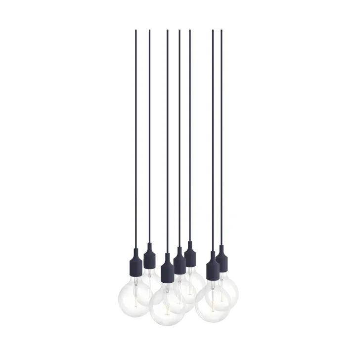 E27 Pendant Cluster 7 κρεμαστό φωτιστικό - Midnight blue - Muuto