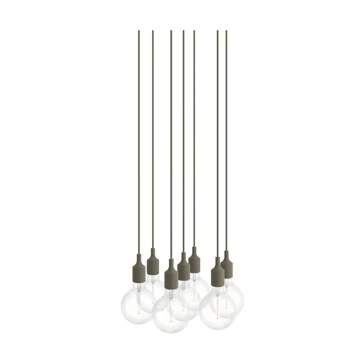 E27 Pendant Cluster 7 κρεμαστό φωτιστικό - Olive - Muuto