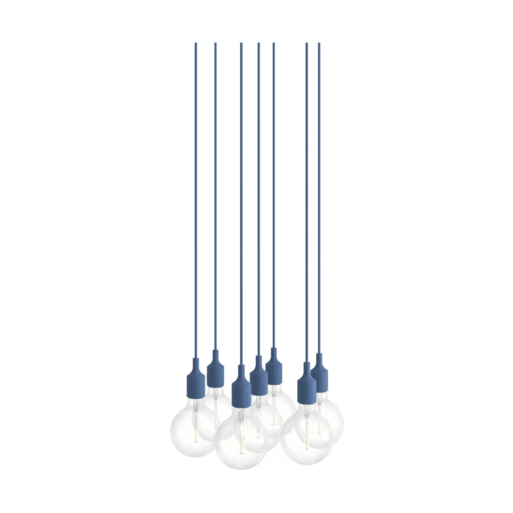 E27 Pendant Cluster 7 κρεμαστό φωτιστικό, Pale blue Muuto