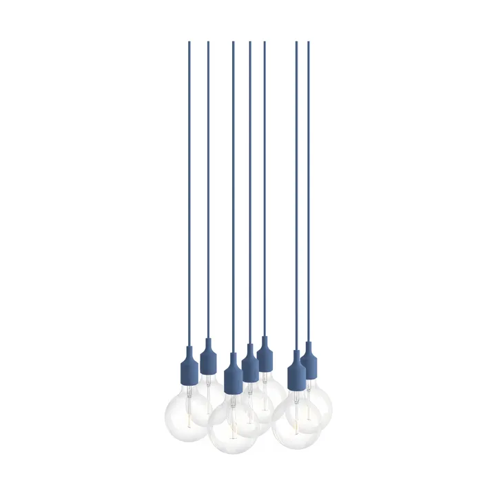 E27 Pendant Cluster 7 κρεμαστό φωτιστικό - Pale blue - Muuto