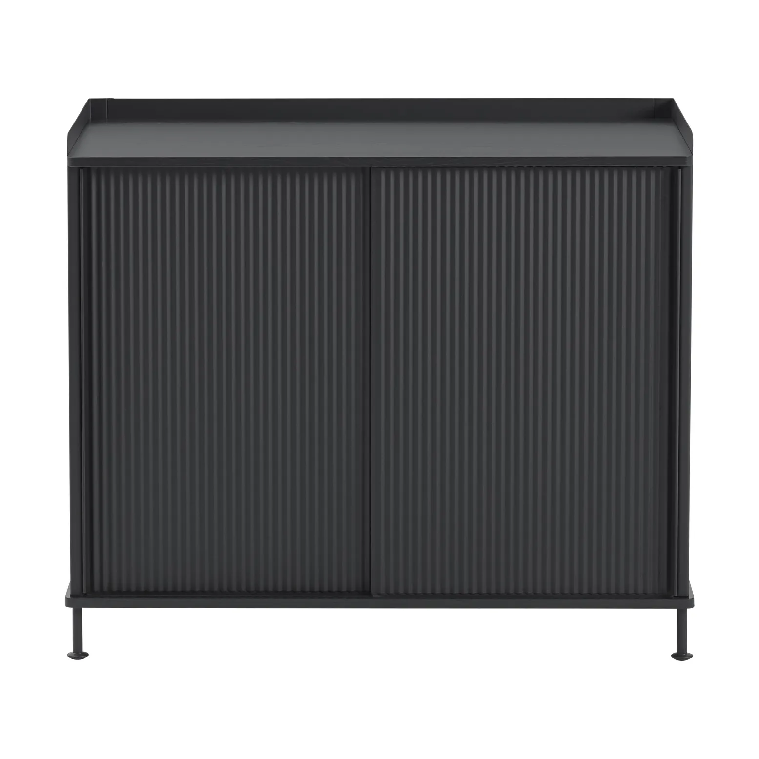 Συρταριέρα Enfold 100x45x85 εκ, Black-anthracite black Muuto