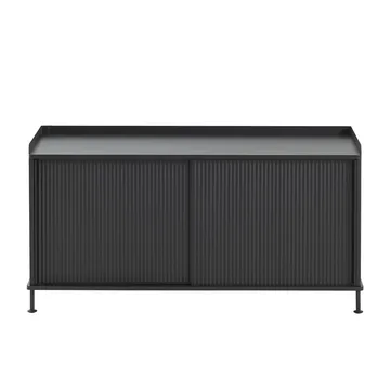 Enfold μπουφέ χαμηλό 125x45x63 cm - Μαύρο-Μαύρο - Muuto