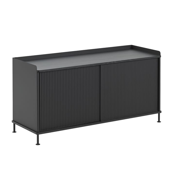 Enfold μπουφέ χαμηλό 125x45x63 cm - Μαύρο-Μαύρο - Muuto